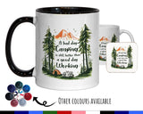 Camping Gift Mug - Ceramic Coffee Tea Hot Chocolate Mug Gift for Bell Tent Camping Lovers - Secret Santa Gift for Camper MG0885