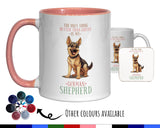 German Shepherd Gift Mug - Ceramic Coffee Tea Chocolate Mug Coaster Golden Retriever Design for Dog Mum Dad Owner Secret Santa MG0903