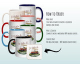 Golf Gift Mug - Ceramic Coffee Tea Hot Chocolate Mug Golfer Gift for Golfing Lovers - Golf Cart Design Secret Santa Gift Idea for Him MG0919