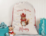 Personalised Christmas Sack - Santa Sack for Kids Presents Xmas Cute Santa Clause Design Stocking Christmas Eve Bag for Girls & Boys XS041
