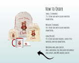 Personalised Christmas Sack - Santa Sack for Kids Presents Xmas Cute Bear Design Stocking Christmas Eve Bag Box for Girls & Boys XS036
