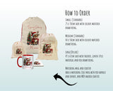 Personalised Christmas Sack - Santa Sack for Kids Presents Xmas Reindeer Tree Design Stocking Christmas Eve Bag Box for Girls & Boys XS018