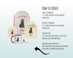 Personalised Kerry Blue Terrier Large Christmas Sack - Red Drawstring Bag for Xmas Presents Christmas Eve Bag Box Decoration for Dogs XS120