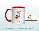 Personalised Jack Russell Dog Large Christmas Sack - Red Drawstring Bag for Xmas Presents - Christmas Eve Bag Box Decoration for Dogs XS117