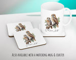 Personalised Owl Cushion Gift Printed Name Design - Cushion Throw Pillow for Him Her - Wild Birds of Prey Lover Gift Idea SMC010