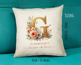 Personalised Grandma Gift Cushion Printed Name Design - Cushion Throw Pillow for Him Her - Nan Nanny Gift Idea from Grandchildren SMC022