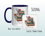 Gifts for Book Lovers Mug - Ceramic Coffee Tea Mug Gift for Fans of Books and Reading So Many Books Design Secret Santa Gift for Her MG0933