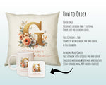 Personalised Grandma Gift Cushion Printed Name Design - Cushion Throw Pillow for Him Her - Nan Nanny Gift Idea from Grandchildren SMC022