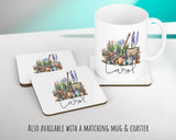 Personalised Gardening Gift Cushion Printed Name Design - Cushion Throw Pillow for Him Her - Retirement Gift Idea for Nan Grandad SMC033