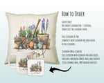Personalised Gardening Gift Cushion Printed Name Design - Cushion Throw Pillow for Him Her - Retirement Gift Idea for Nan Grandad SMC033