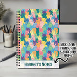 Personalised Notebook with Any Name or Message - Cat Mum Dad Gift Idea for Cat Lovers Kitten - A5 Lined Spiral Notebook for Teachers NBK011