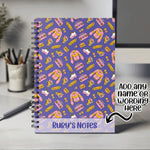 Personalised Notebook with Any Name or Message - Retro 90s Style Design 40th Birthday Gift - A5 Lined Spiral Notebook for Teachers NBK031