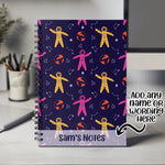 Personalised Notebook with Any Name or Message - Space Themed Astronaut Space Lovers Gift - A5 Lined Spiral Notebook for Teachers NBK048