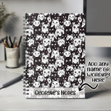 Personalised Cat Notebook with Any Name or Message - Gift for Cat Lover Owner - A5 Lined Spiral Notebook for Teachers Animal Lover NBK079