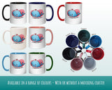 Kawaii Whale Valentines Day Gift for Boyfriend Husband - Custom Wedding Anniversary Coffee Mug for Couples - 11oz Ceramic SV0026