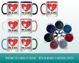 Couples Mugs Valentines Day Gift for Boyfriend Husband - Mr and Mrs Mugs His and Hers Wedding Anniversary Coffee Mugs - 11oz Ceramic SV005