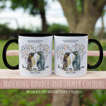 Personalised Couples Mugs Penguin Valentines Day Gift - Mr and Mrs Mugs His and Hers Wedding Anniversary Coffee Mugs - 11oz Ceramic MGZ515