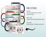 100th Birthday Gift for Women - Personalised Coffee Mug & Coaster Age 100 Gift for Her - Ladies Floral Design Nan Gran One Hundred BNA100M