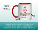 Personalised Yoga Mug Gift - Great Gift for Yoga Lovers and Yoga Instructors - Watercolour Yoga Design Mug & Coaster - Gifts for Her MGZ049