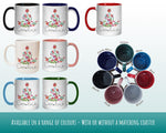 Personalised Yoga Mug Gift - Great Gift for Yoga Lovers and Yoga Instructors - Watercolour Yoga Design Mug & Coaster - Gifts for Her MGZ049