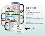 Personalised Mr and Mrs Mug Gift - Great Gift for Couples Anniversary - His and Hers Mug & Coaster Set - Gifts for Husband and Wife MGZ327