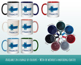 Personalised Scottish Flag Mug Gift - Great Gift for British Scotland Citizenship Visitor - Watercolour Flag Design Mug & Coaster MGZ368