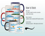 Personalised Argentina Flag Mug Gift - Great Gift for Argentinian Citizenship Visitor - Watercolour Flag Design Mug & Coaster MGZ367