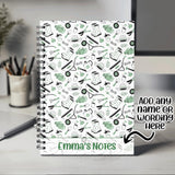 Personalised Notebook with Any Name or Message - Gardening Gift Idea Retirement Allotment - A5 Lined Spiral Notebook for Teachers NBK036