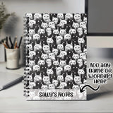 Personalised Cat Lovers Notebook with Any Name or Message - Gift for Cat Owner Cat Mum Dad - A5 Lined Spiral Notebook for Teachers NBK080