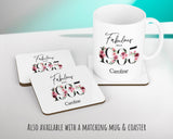 90th Birthday Gift for Women - Personalised 1935 Birthday Cushion Age 90 Gift for Her - Ladies Floral Age Design Mum Nan Gran Ninety BNC90C
