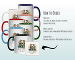 Personalised Otter Valentines Day Gift for Boyfriend Husband - Custom Wedding Anniversary Coffee Mug for Couples - 11oz Ceramic SV0028