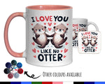 Otter Couple Valentines Day Gift for Boyfriend Husband