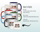 Otter Couple Valentines Day Gift for Boyfriend Husband - 'No Otter Like You' Custom Wedding Anniversary 11oz Coffee Mug Couples SV0017