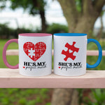 Couples Mugs Valentines Day Gift for Boyfriend Husband - Mr and Mrs Mugs His and Hers Wedding Anniversary Coffee Mugs - 11oz Ceramic SV005