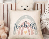 Personalised Baby Gift - Rainbow Name Design - Boho Pastel Colours Babygrow Vest Gift For New Mum Baby Shower Baby Birth Gift GMC002