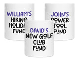 Golf Gift Personalised Golfer Money Box Piggy Bank