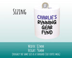 Running Gift Personalised Runners Money Box Piggy Bank