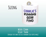Running Gift Personalised Runners Money Box Piggy Bank