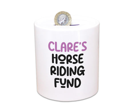 Horse Gift Personalised Horse Lover Money Box Piggy Bank