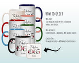 60th Birthday Gift for Women - Fabulous Since 1965 Personalised Coffee Mug Coaster Age 60 Gift for Her - Ladies Floral Design Mum BNC60M