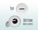 Personalised Money Box for Baby Girl - Bunny Rabbit Design New Baby Gift for New Mum Dad Parent - Pink Initial Name Ceramic Piggy Bank MB001