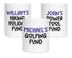 Golf Gift Personalised Golfer Money Box Piggy Bank