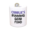 Running Gift Personalised Runners Money Box Piggy Bank