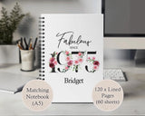 50th Birthday Gift for Women - Personalised Apron Happy Birthday Age 30 Gift for Her - Ladies Floral Design Daughter Niece Fifty BNC50AP