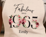 60th Birthday Gift for Women - Personalised Apron Happy Birthday 1965 60 Gift for Her - Ladies Floral Design Daughter Niece Sixty BNC60AP