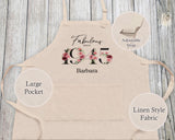 80th Birthday Gift for Women - Personalised Apron Happy Birthday 1945 80 Gift for Her - Ladies Floral Design Mum Nan Nanny Eighty BNC80AP