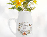 90th Birthday Gift for Women - Fabulous Since 1935 Small Personalised Flower Pot Vase 90 Gift for Her Ladies Floral Design Nan Gran BNL90