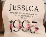 30th Birthday Gift for Women - Personalised Apron Wonderful Sincey 1995 30 Gift for Her - Ladies Floral Design Daughter Niece Thirty BNC30AP