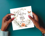 70th Birthday Card for Her - Fabulous Since 1955 Personalised With Name Age 70 Greetings Card for Women Ladies Daughter Mum Nan Wife BNL70