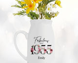 70th Birthday Gift for Women - Fabulous Since 1955 Small Personalised Flower Pot Vase 70 Gift for Her Ladies Floral Design Nan Gran BNC70